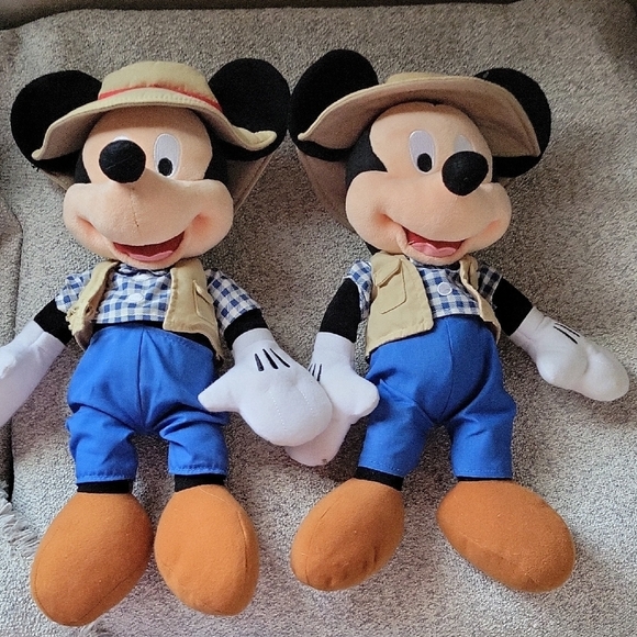 Disney Mickey Mouse Safari Explorer Plush Toy - Brown and Blue - Picture 8 of 9